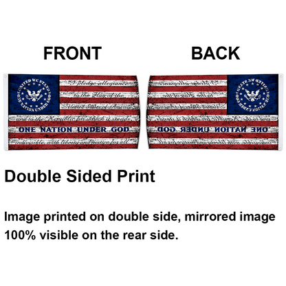 Fyon Retro Stripe One Nation Under God Home United We Stand Distressed American banner