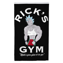 Fyon Rick and Morty Rick's Gym Flag Banner