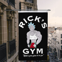 Fyon Rick and Morty Rick's Gym Flag Banner