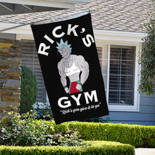 Fyon Rick and Morty Rick's Gym Flag Banner