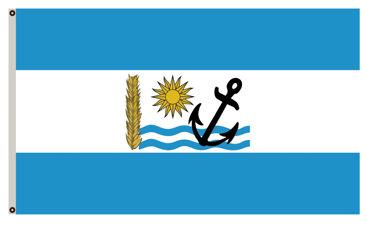 Fyon of Rio Negro flag Uruguay banner 20