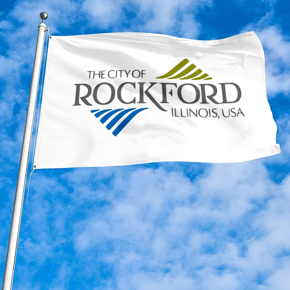 Fyon Rockford, Illinois flag  Banner