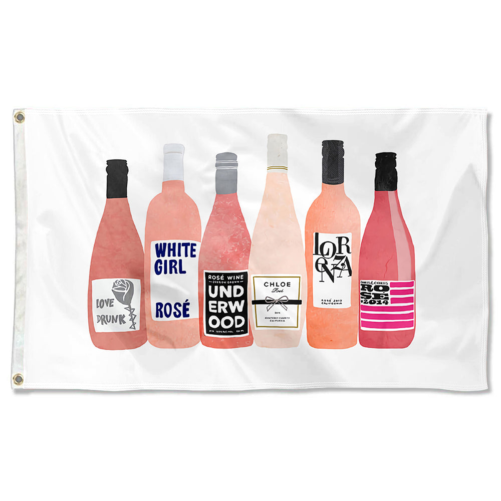 Fyon Rose Bottles Funny Flag  Banner Beer Indoor and Outdoor Banner