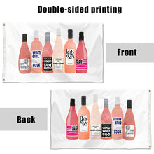 Fyon Rose Bottles Funny Flag  Banner Beer Indoor and Outdoor Banner