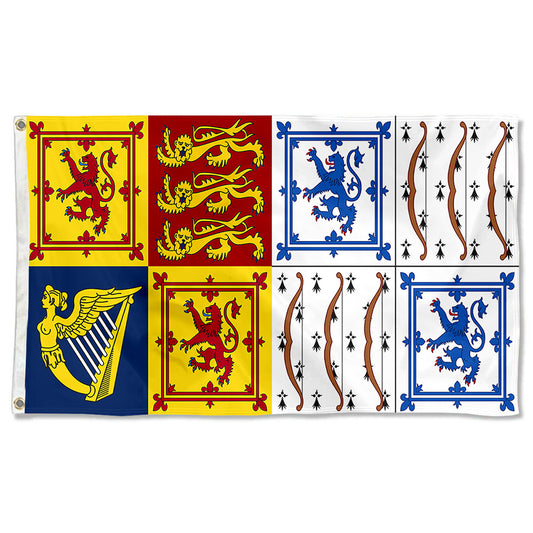 Fyon Royal Standard of Elizabeth Bowes-Lyon Flag  Indoor and Outdoor Banner