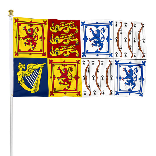 Fyon Royal Standard of Elizabeth Bowes-Lyon Flag  Indoor and Outdoor Banner