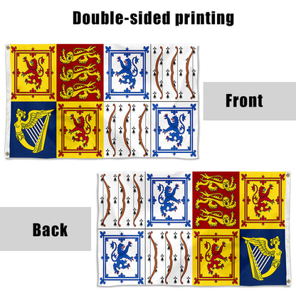 Fyon Royal Standard of Elizabeth Bowes-Lyon Flag  Indoor and Outdoor Banner