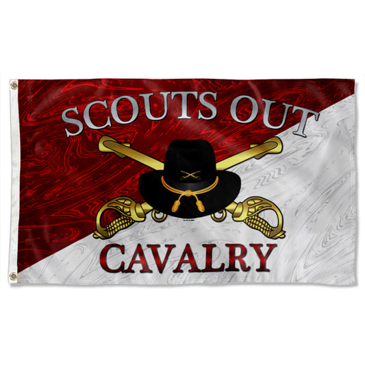 Fyon Scouts Out Cavalry Diagonal Flag Indoor and outdoor banner