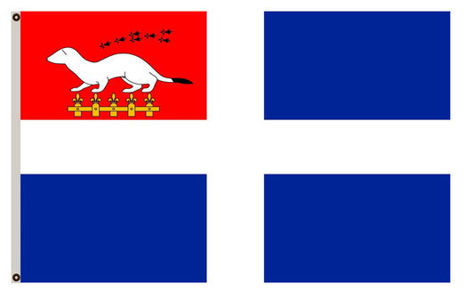 Saint-Malo 20è siècle  Contemporain de la ville de Saint-Malo Bretagne banner landscape flag