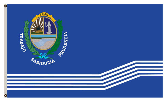 Fyon of Salto flag Uruguay banner