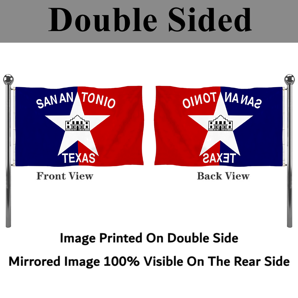 Fyon San Antonio, Texas flag (1976–1992)  Banner
