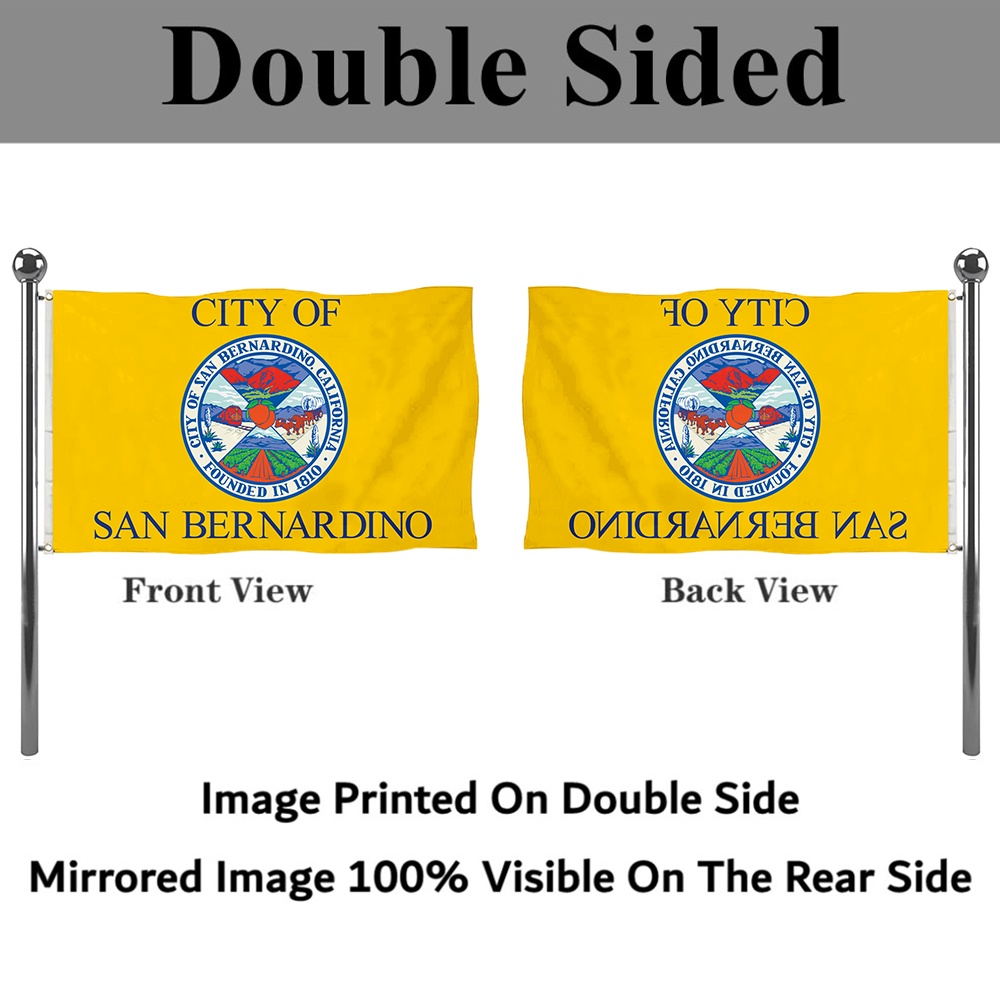 Fyon San Bernardino, California Flag  Banner