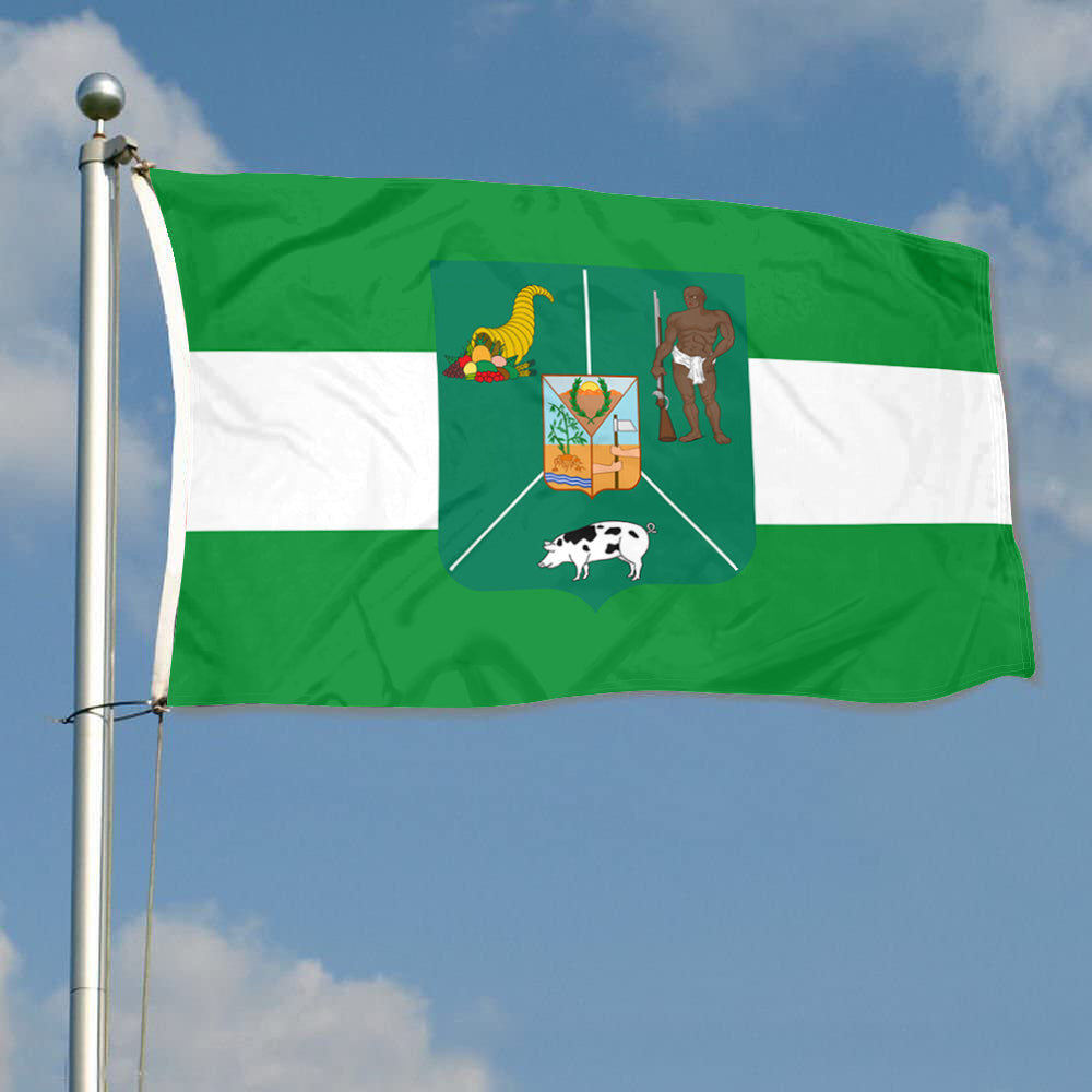 Fyon San Jose de Ocoa Province, Dominican Rep Flag  Indoor and Outdoor Banner