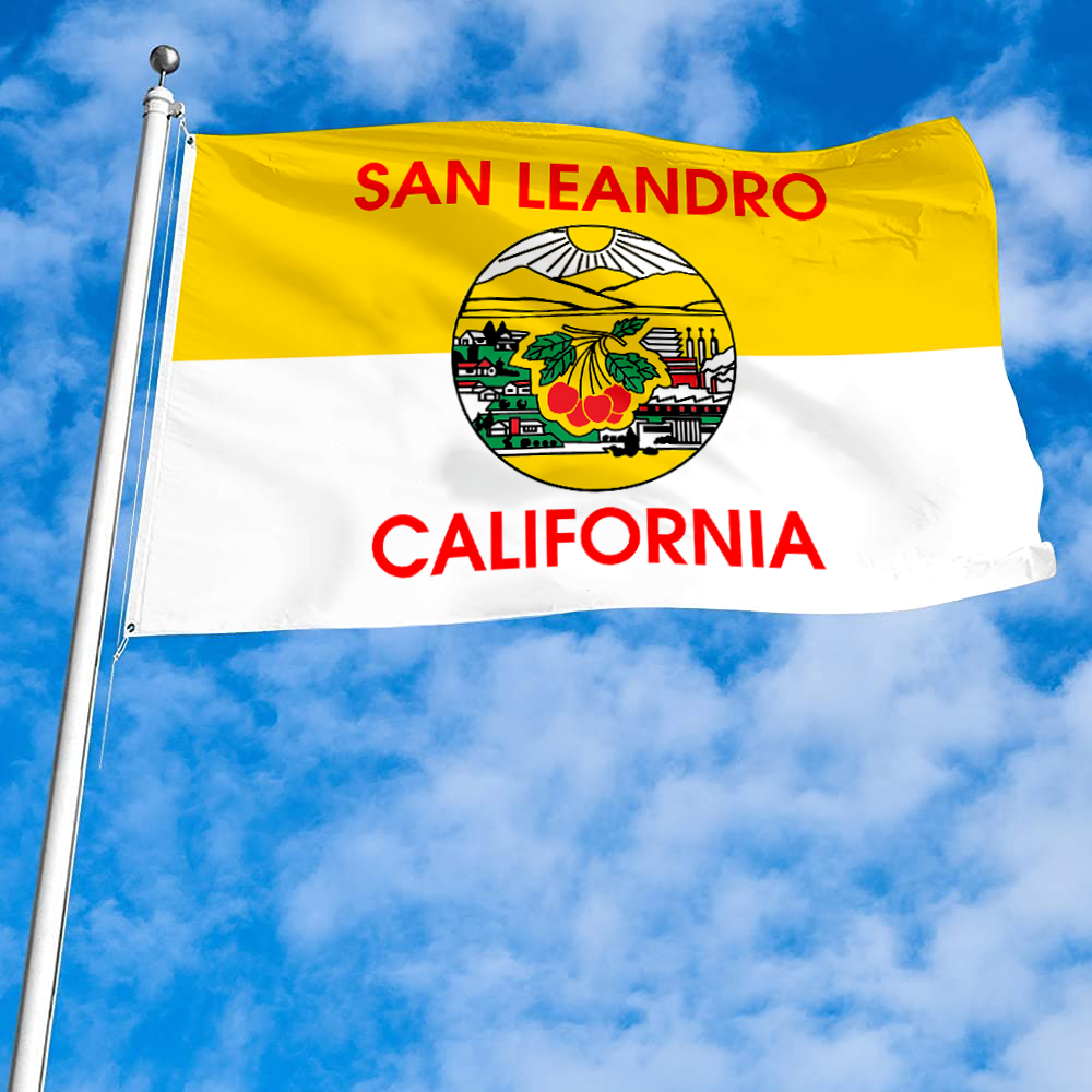 Fyon San Leandro, California Flag Banner