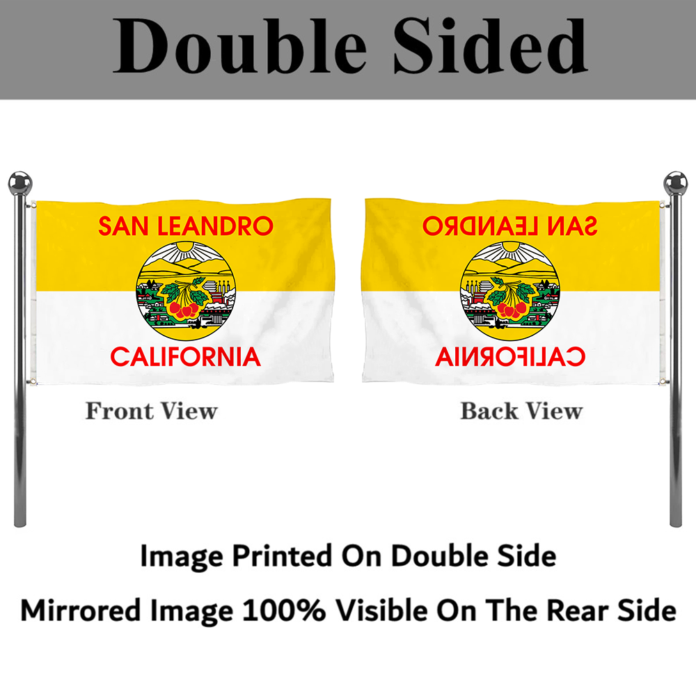 Fyon San Leandro, California Flag Banner
