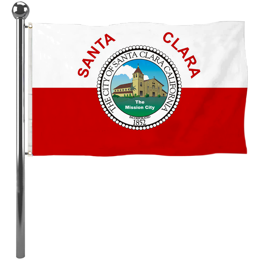 Fyon Santa Clara, California Flag Banner