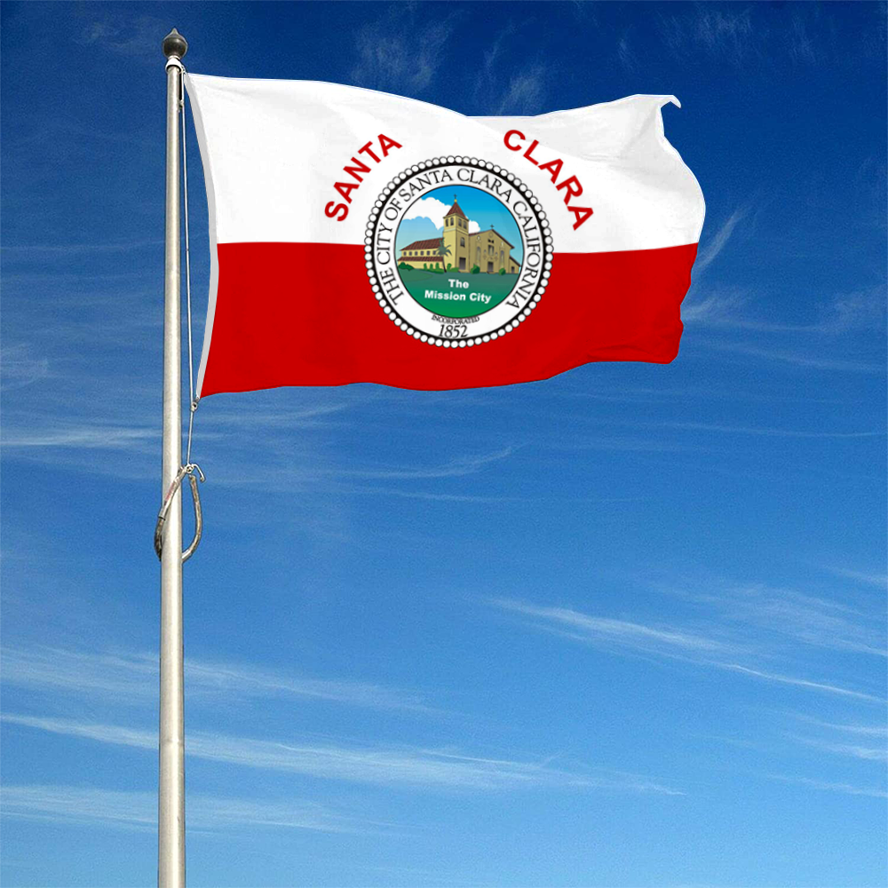 Fyon Santa Clara, California Flag Banner