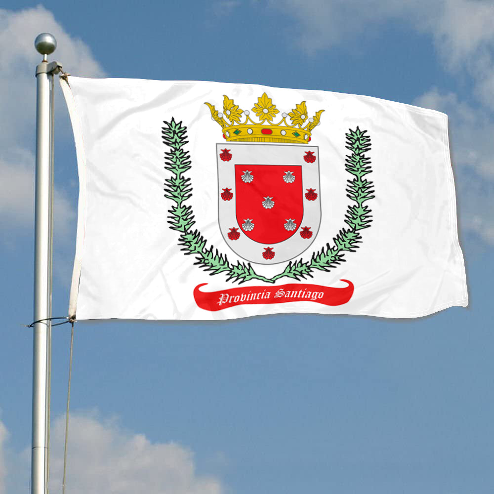Fyon Santiago Province, Dominican Rep Flag Indoor and Outdoor Banner