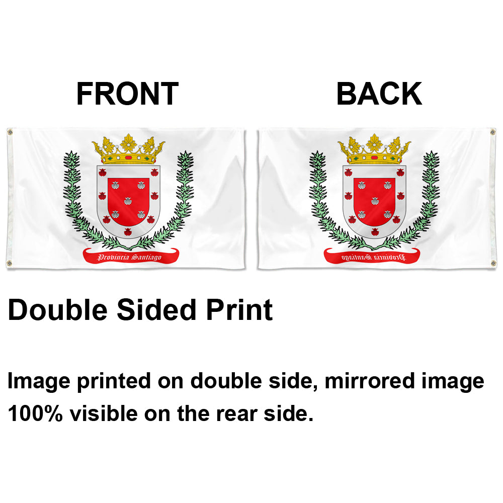 Fyon Santiago Province, Dominican Rep Flag Indoor and Outdoor Banner