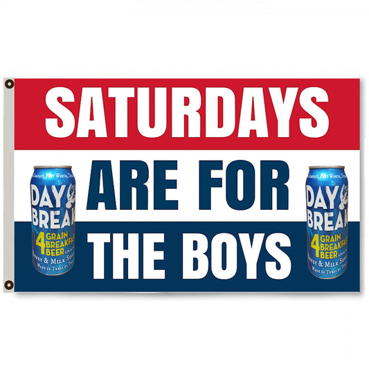 Fyon Saturdays are for the boys Martin Beer Flag Deluxe Banner Man Cave 3x5ft