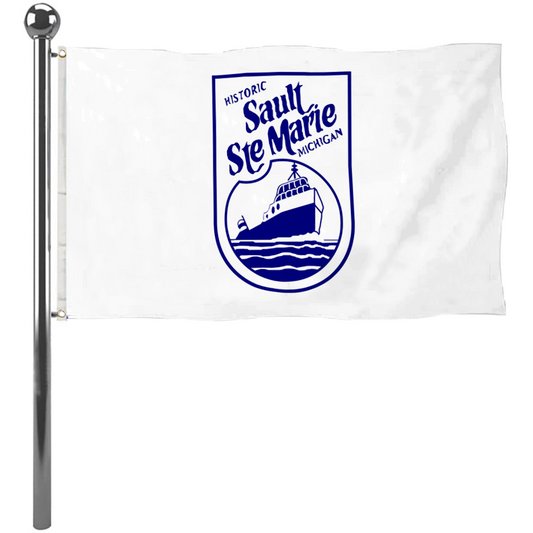 Fyon Sault Ste. Marie, Michigan flag Banner