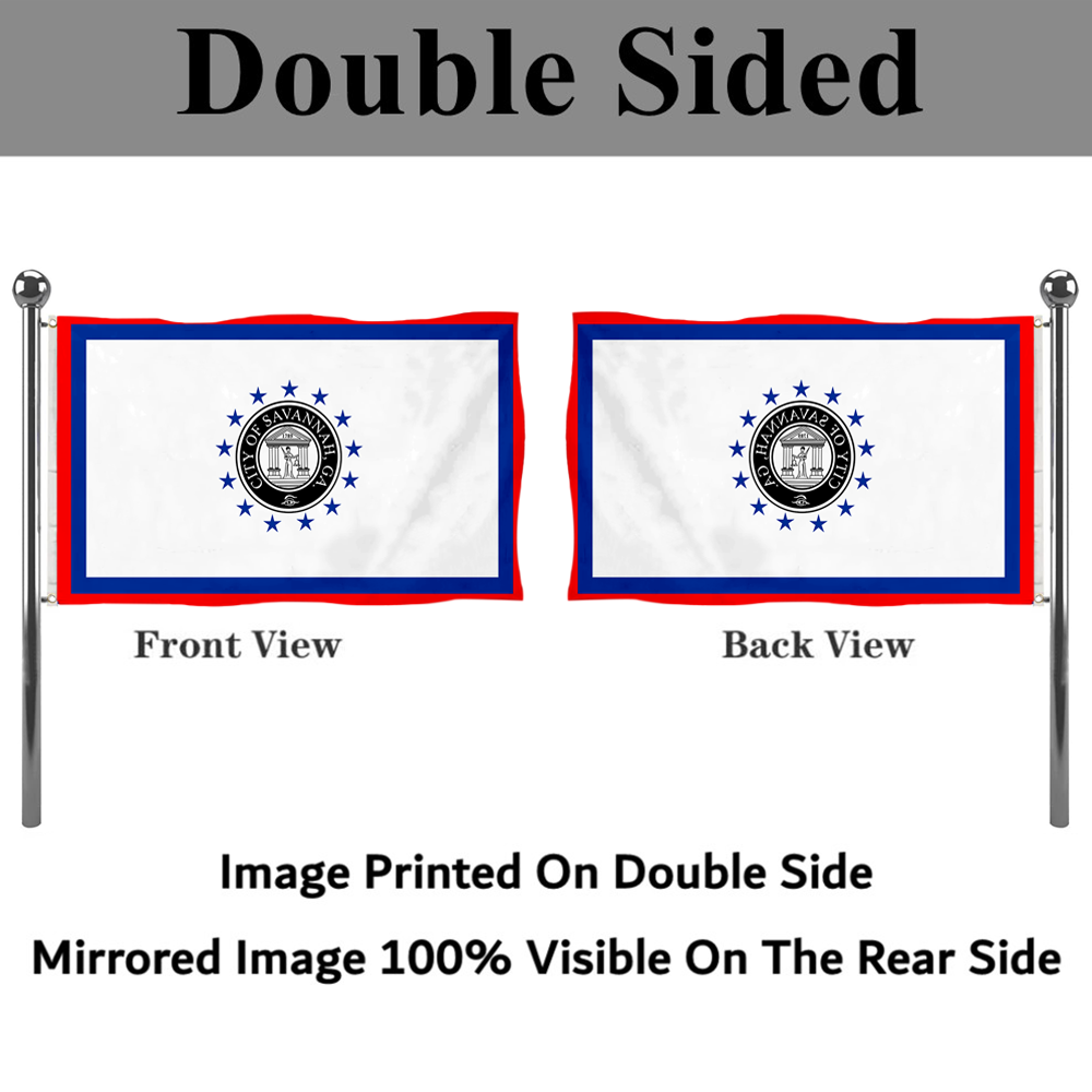 Fyon Savannah, Georgia flag  Banner