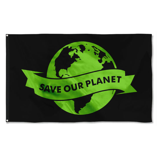 Fyon Save The Earth Flag Indoor and Outdoor Banner