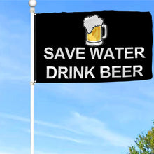 Fyon Save Water Drink Beer Flag  Indoor and Outdoor Banner
