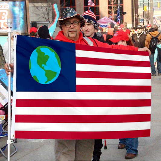 Fyon Save the earth Flag Indoor and Outdoor Banner