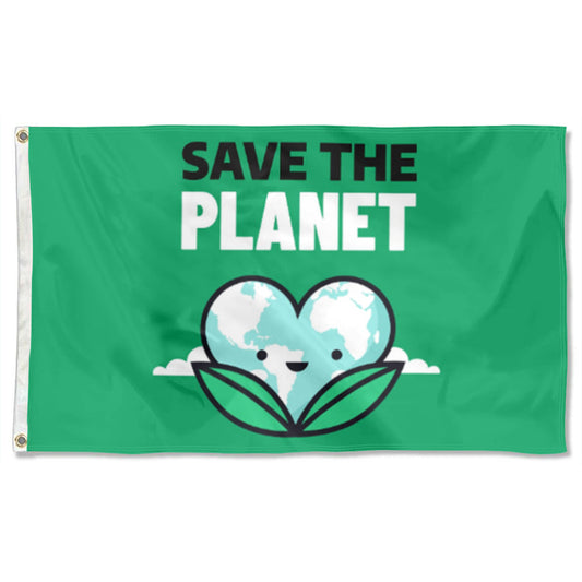 Fyon Save the planet Flag Indoor and Outdoor Banner
