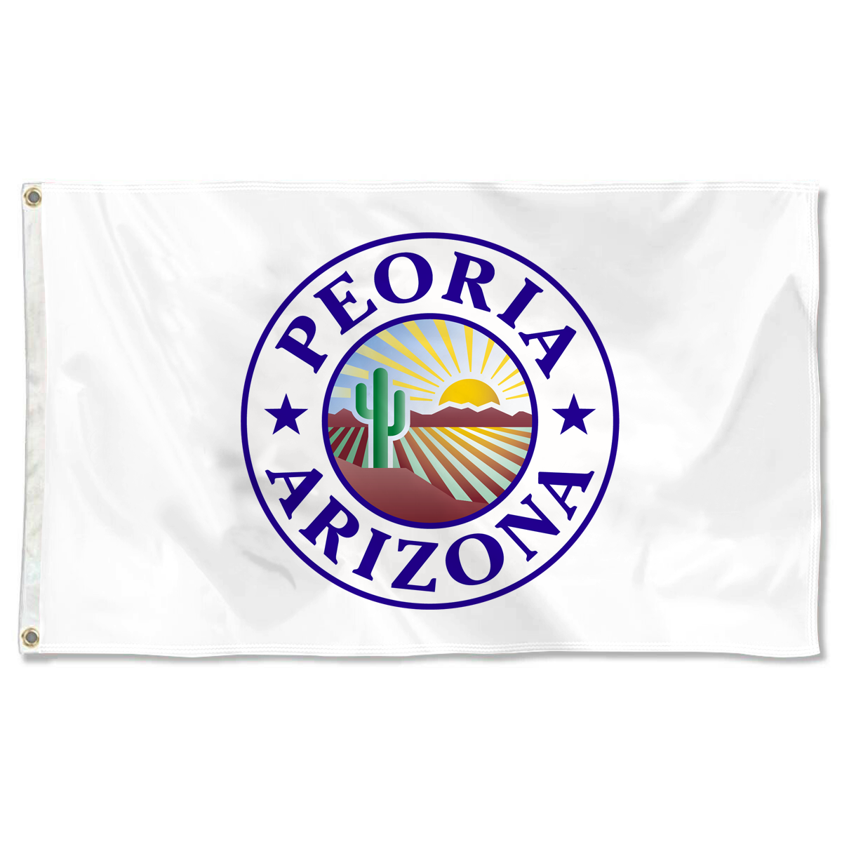Fyon Seal of Peoria, Arizona Flag Banner