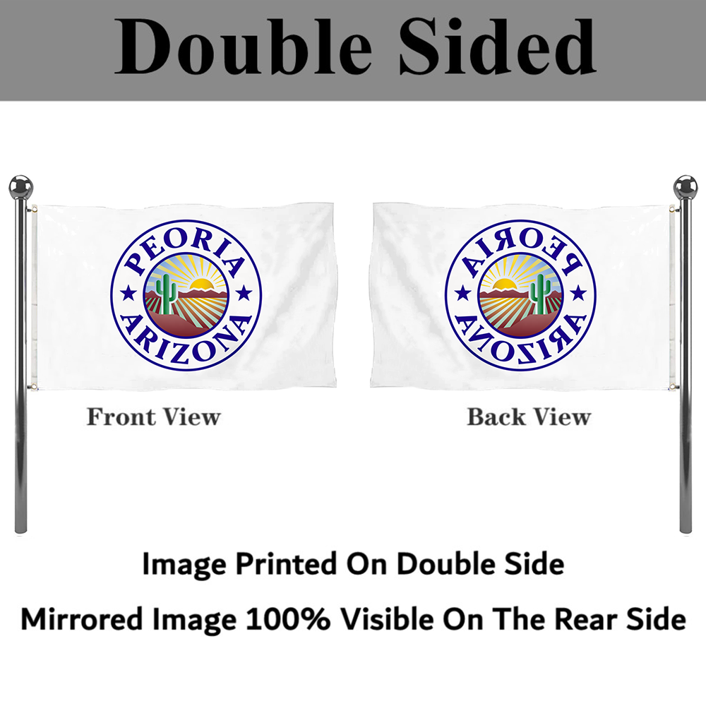 Fyon Seal of Peoria, Arizona Flag Banner