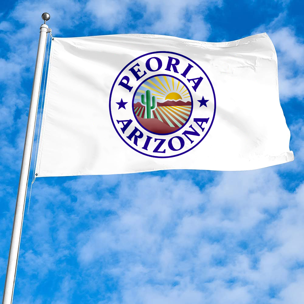 Fyon Seal of Peoria, Arizona Flag Banner