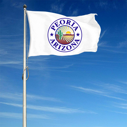 Fyon Seal of Peoria, Arizona Flag Banner