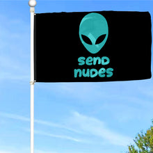 Fyon Send Nudes Aliens Flag Indoor and outdoor banner