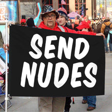 Fyon Send Nudes Flag Indoor and outdoor banner