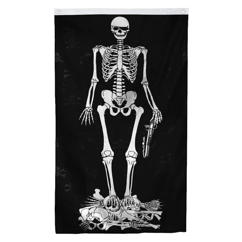 Fyon Skeleton Flag Halloween Flag Banner