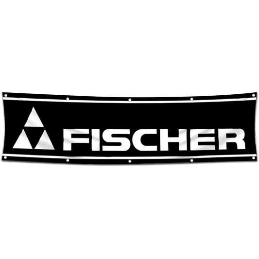 Fyon Skiing Garage Shop Decor Banner Works for Fischer Skis Flag 2x8 Feet