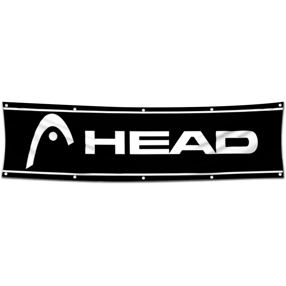 Fyon Skiing Garage Shop Decor Banner Works for Head Skis Flag 2x8 Feet