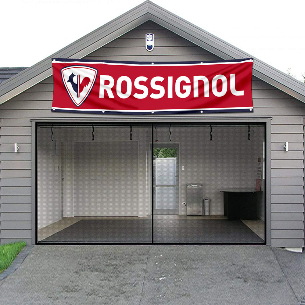 Fyon Skiing Garage Shop Decor Banner Works for Rossignol Skis Flag 2x8 Feet