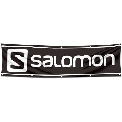 Fyon Skiing Garage Shop Decor Banner Works for Salomon Skis Flag 2x8 Feet