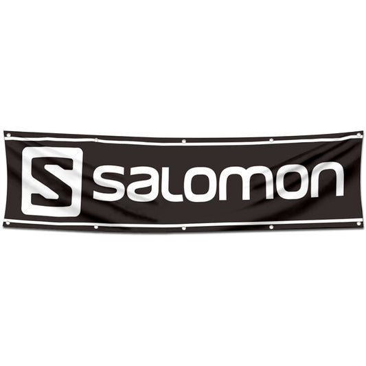 Fyon Skiing Garage Shop Decor Banner Works for Salomon Skis Flag 2x8 Feet