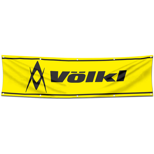 Fyon Skiing Garage Shop Decor Banner Works for Volkl Skis Flag 2x8 Feet