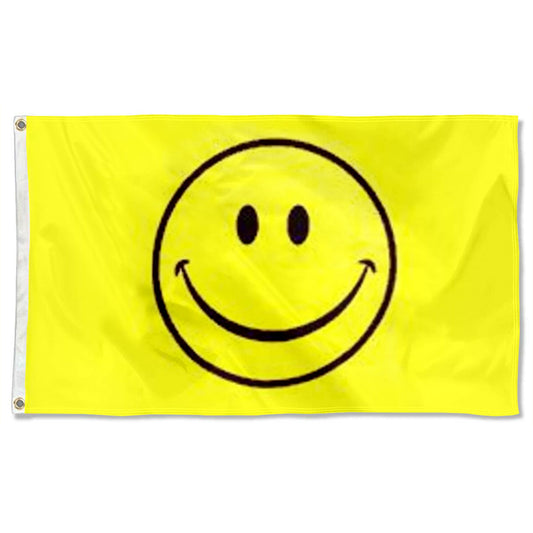 Fyon Smile Face Happy Flag Indoor and Outdoor Banner