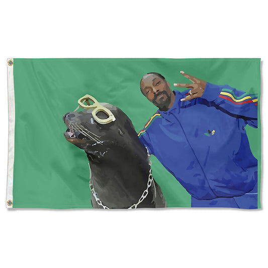 Fyon Snoop Dogg Funny Flag  Indoor and Outdoor Banner