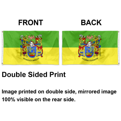 Fyon Somogy megye, Hungary Flag Indoor and outdoor banner