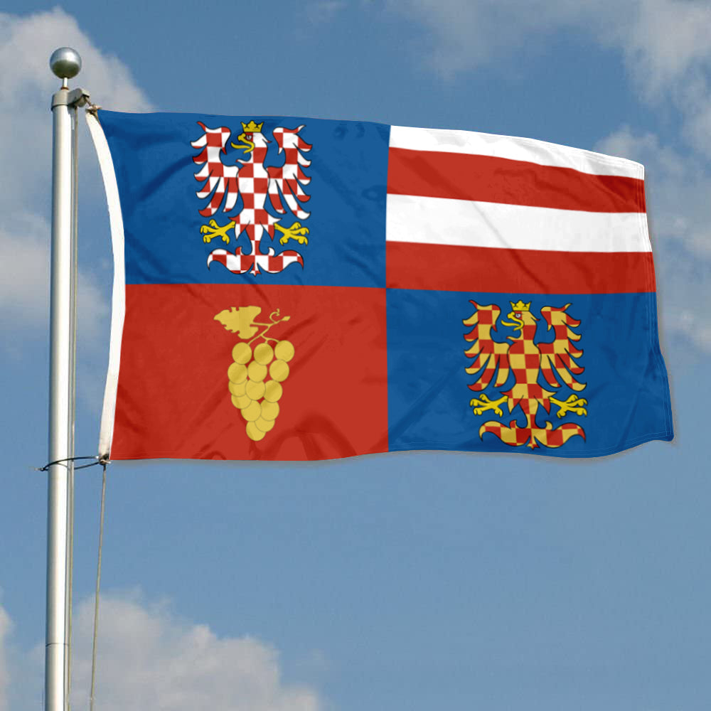 Fyon South Moravian Region, Czechia Flag Indoor and outdoor banner