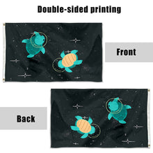 Fyon Space Turtles Funny Flag  Indoor and outdoor banner