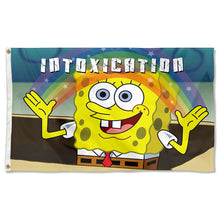 Fyon Spongebob Intoxication Rainbow Flag Indoor and outdoor banner