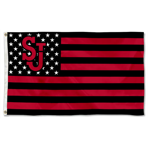 Fyon St. John's Red Storm Stars and Stripes Flag Banner